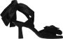 Ganni Zwarte Satijnen Strik Sandalen met Hak - Thumbnail 5