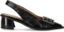 Ganni Buckle Slingback Pumps Black Dames - Thumbnail 1