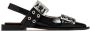 Ganni Zwarte Ballerina's Synthetische Leren Schoenen - Thumbnail 4