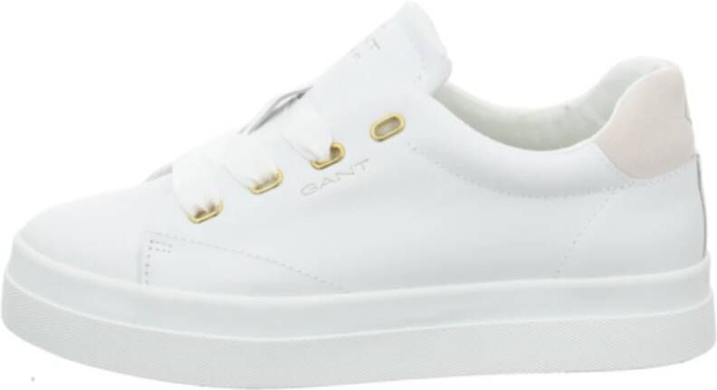 Gant Avona Sneakers Wit Leren Platform Schoenen White Dames