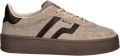 Gant Sneakers van echt rundleer model 'Cuzmani' - Lichtbruin