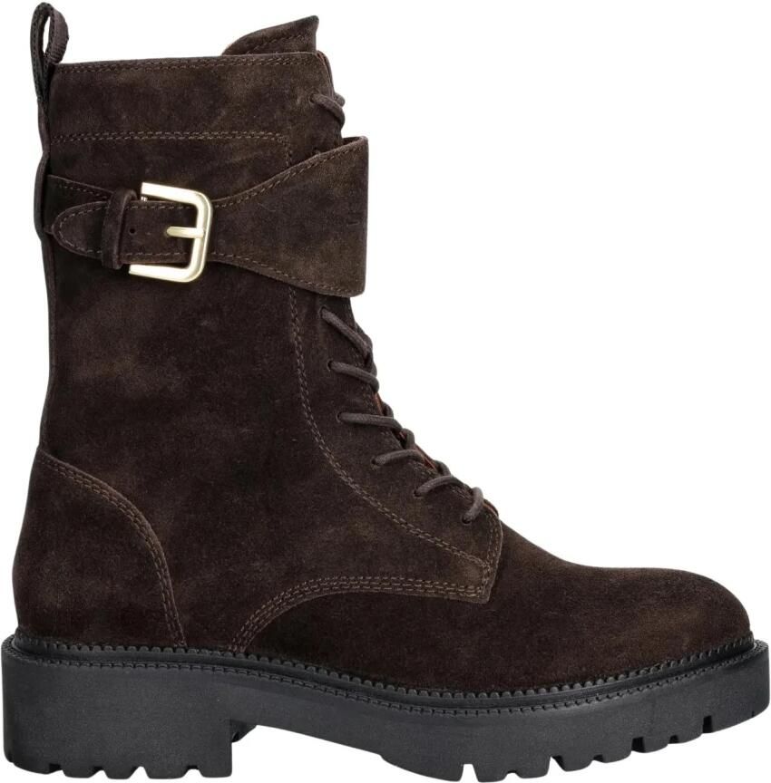 Gant Veterboots van runder suède met gespsluiting
