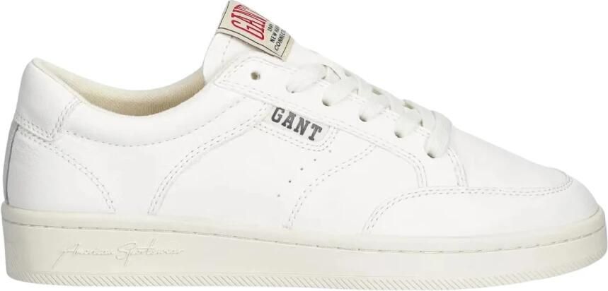 Gant sneakers van leer met labelprintdetails model 'PREPLA'