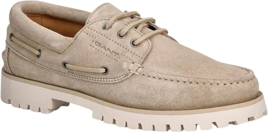 Gant Bootsschoenen van leer met geprofileerde zool - Foto 1