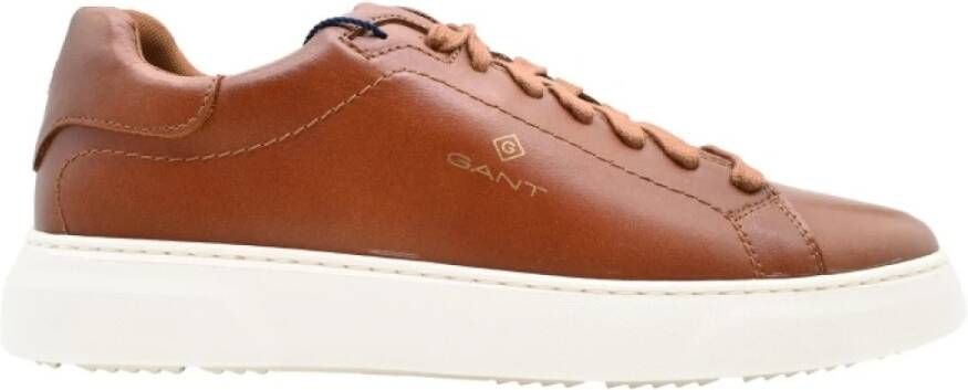 Gant Joree Leren Sneakers Cognac Multicolor Heren