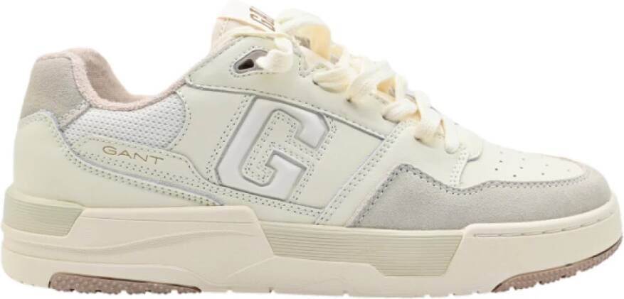 Gant Witte Leren Mesh Sneakers Multicolor Heren