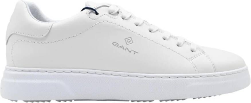 Gant Witte Leren Sneakers Joree White Heren