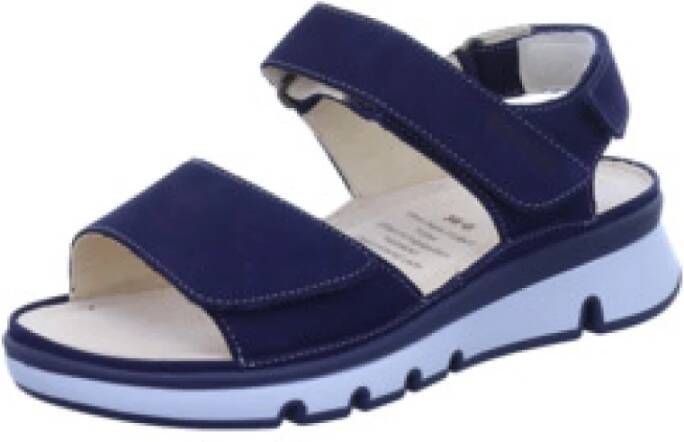 Ganter Blauwe Comfort Sandalen voor Dames