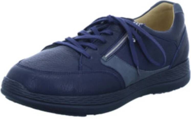Ganter Blauwe Heren Sneaker Comfortabel en veelzijdig