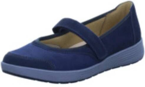 Ganter Blauwe Damen Ballerinas Elegante Instap Schoenen