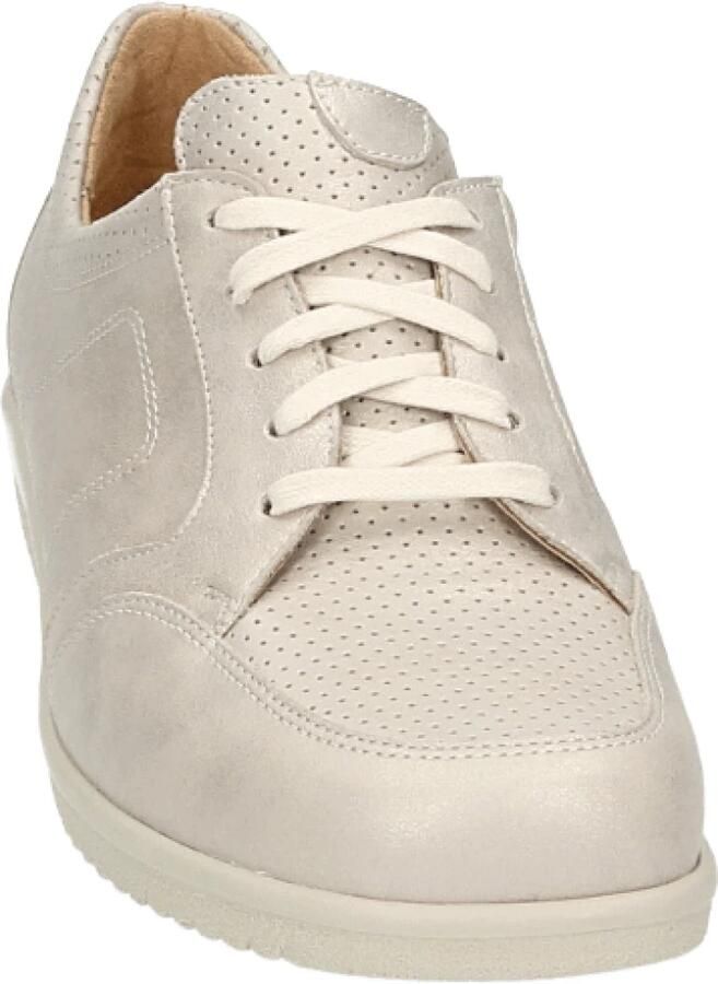 Ganter 204715 Volwassenen Dames sneakers Dames veterschoenen Wit beige - Foto 3
