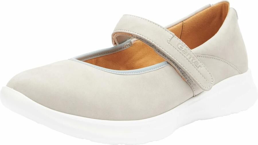 Ganter Ballerina met riempjes lichtgrijs