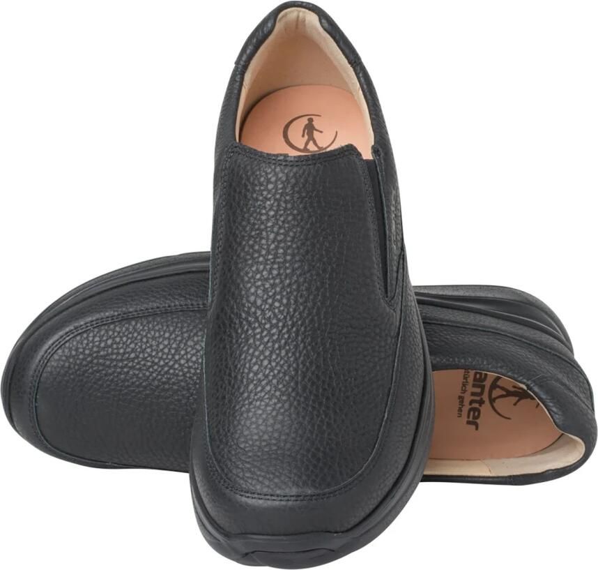 Ganter Ergonomische brede pasvorm Loafer Zwart