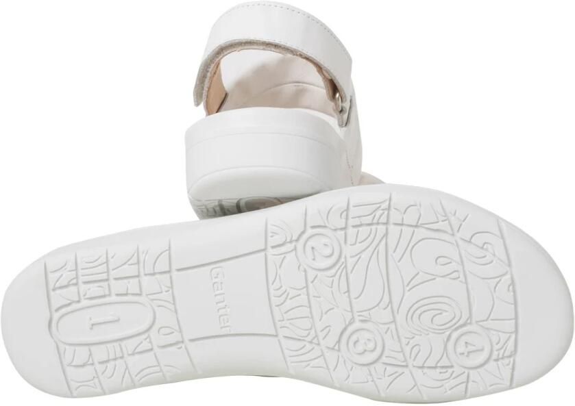 Ganter Witte leren damessandaal - Foto 2