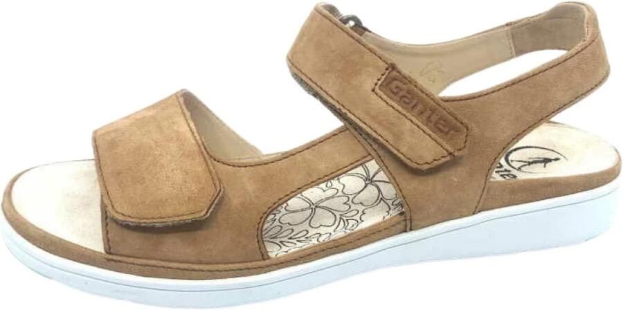 Ganter Gina Braun Platte Sandalen