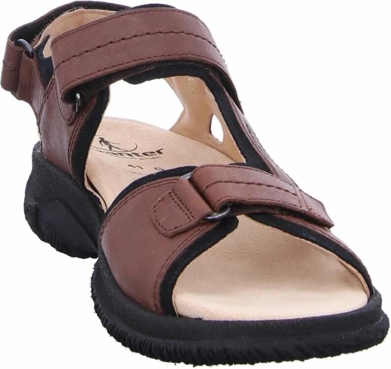 Ganter Leren Sandalette met Klittenbandsluitingen - Foto 2