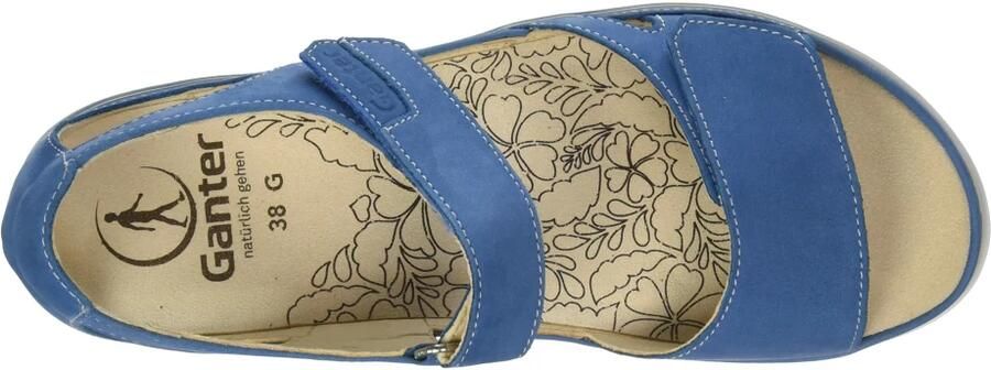 Ganter 200142~~~~~~~~~~~~~~~~~~~~~~~~ Dames slippers Blauw - Foto 3