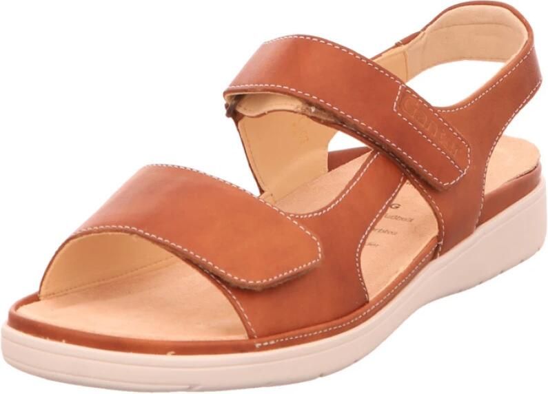 Ganter 200181 GINA Platte sandalen Dames SandalenPopulaire damesschoenen Cognac