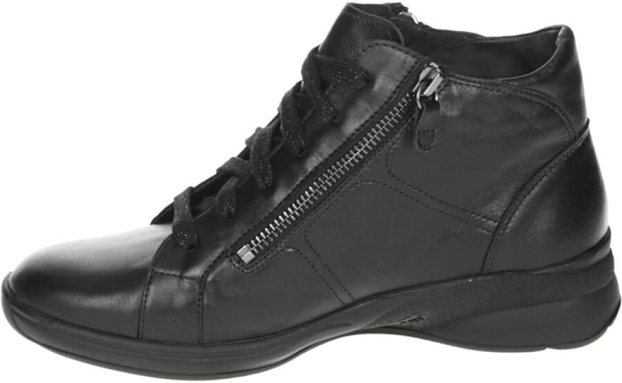 Ganter 208081~~~~~~~~~~~~~~~~~~~~~~~~ Hoge sneakers Veterlaarzen Dames veterschoenen Dames sneakersHalf-hoge schoenen Zwart - Foto 4
