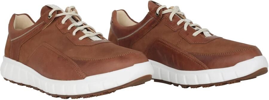 Ganter Wide Fit Leren Sneaker Bruin - Foto 3