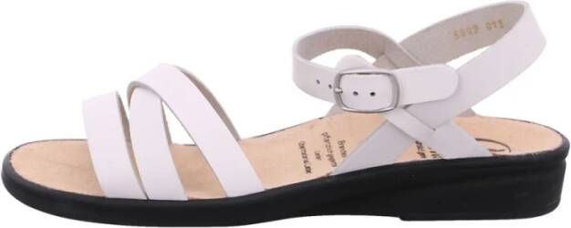Ganter Witte Platte Sandalen