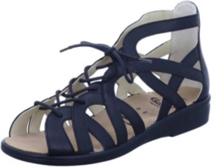 Ganter Zwarte Sandalen met Bandjes voor Dames