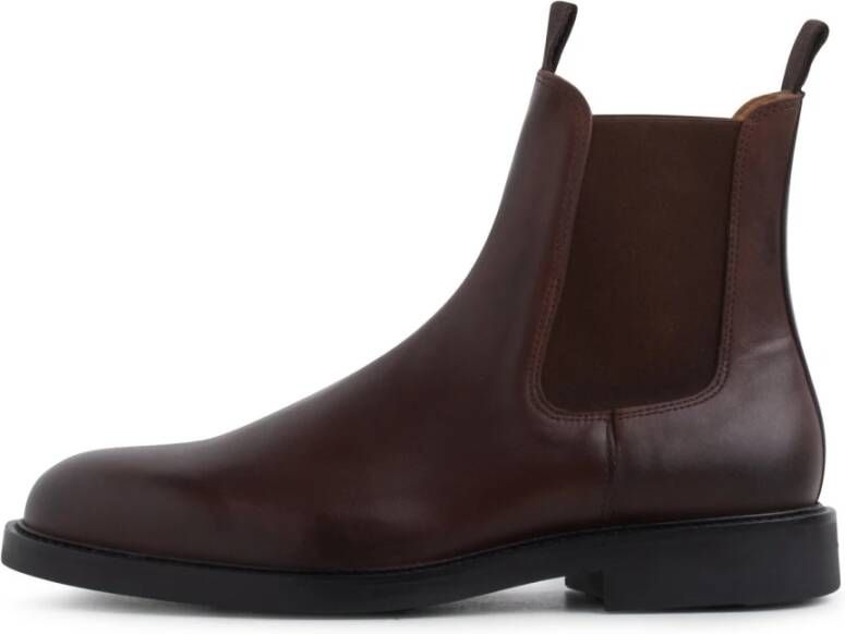 Garment Project Kledingproject Chelsea boot- gp2353-800 donkerbruin leer Bruin Heren