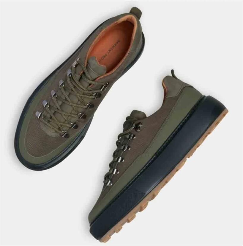 Garment Project Kledingproject KAI Sneaker Army Mix Gp2437-240 Groen Heren