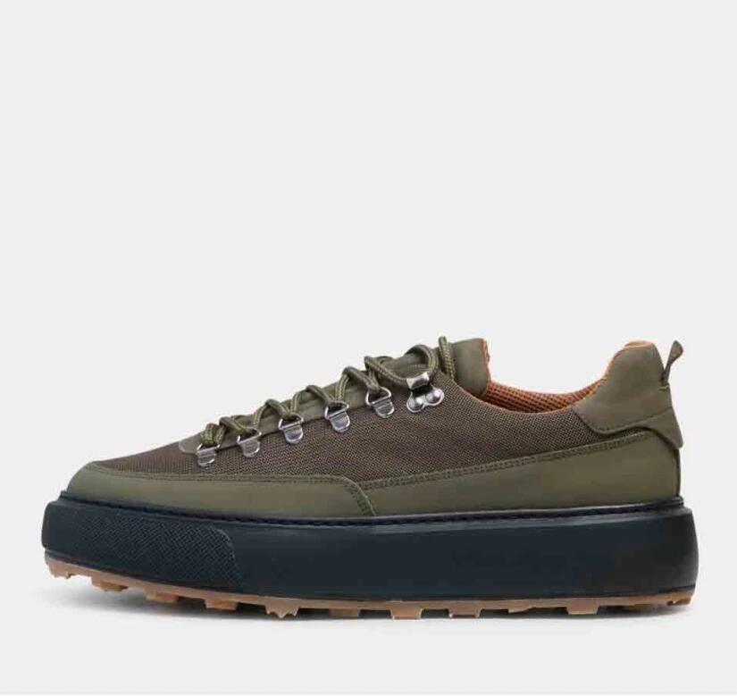 Garment Project Kledingproject KAI Sneaker Army Mix Gp2437-240 Groen Heren