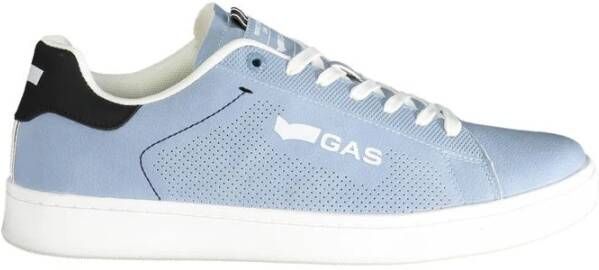 GAS Blauwe Polyester Heren Sneaker