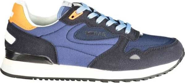GAS Blauwe Polyester Heren Sneaker met Veters