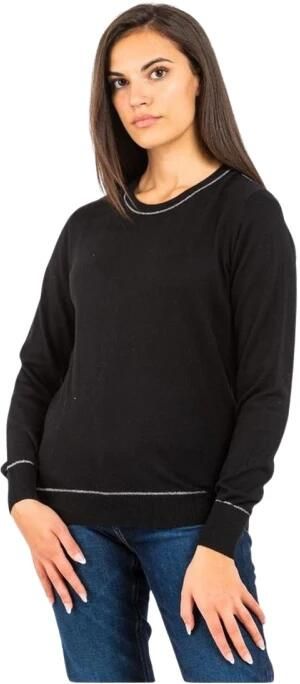 GAS Katoenen sweatshirt met geribbelde boorden