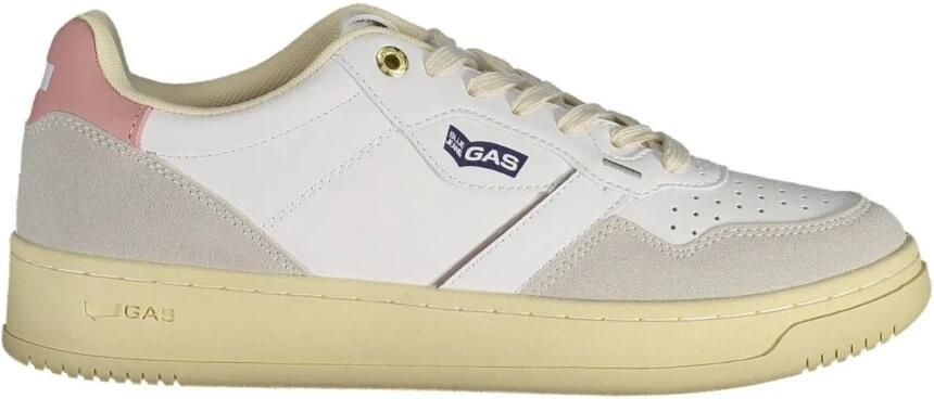 GAS Sportieve witte vetersneakers met contrastdetails White Dames - Foto 2