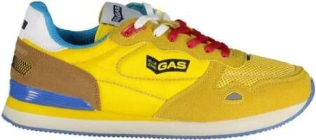 GAS Gele Sneaker met Contrasterende Details