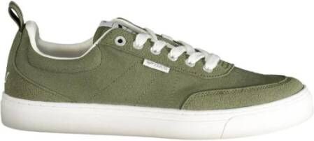 GAS Groene Low Mix Canvas Sneakers