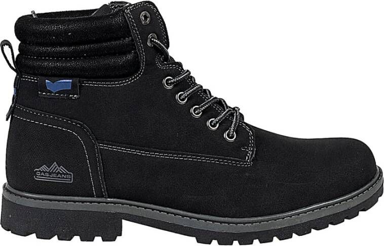 GAS Lace-up Boots Black Heren