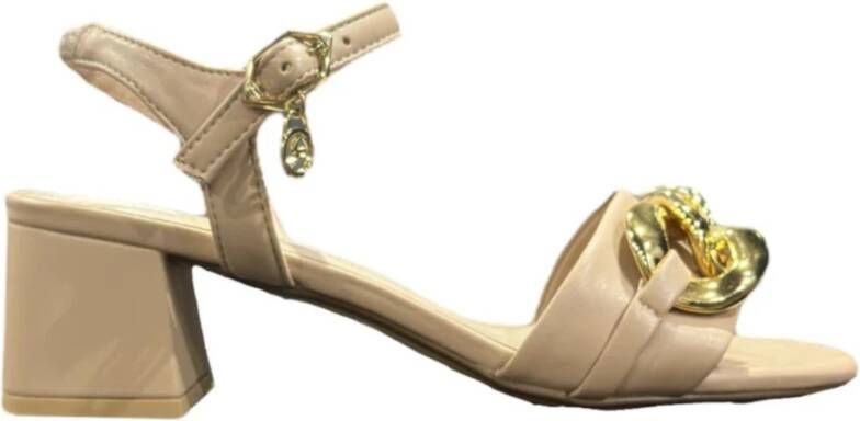 Gattinoni Beige Platte Sandalen Pensh1244Wca515