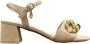 Gattinoni Beige Platte Sandalen Pensh1244Wca515 - Thumbnail 3