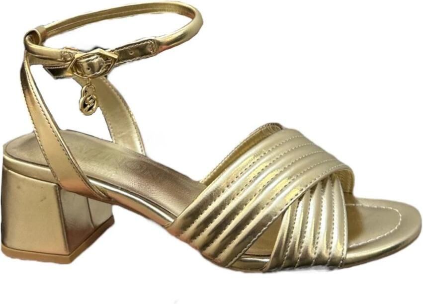 Gattinoni Gouden Hoge Hak Sandalen