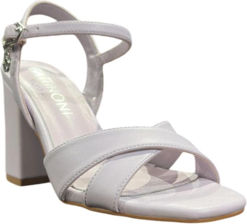 Gattinoni Paarse hoge hak sandalen