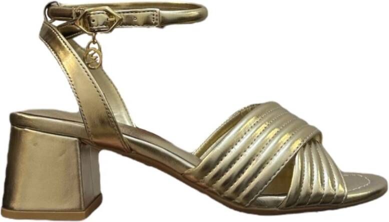 Gattinoni Gouden Hoge Hak Sandalen