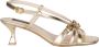 Gattinoni Grijze Sandalen met Voorvlecht - Thumbnail 1