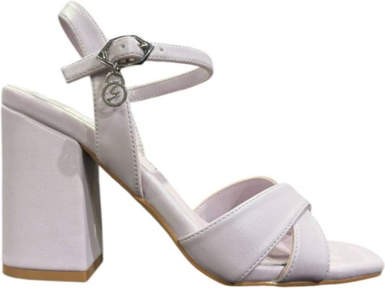 Gattinoni Paarse hoge hak sandalen