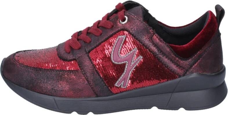 Gattinoni Pailletten Damessneakers Red Dames
