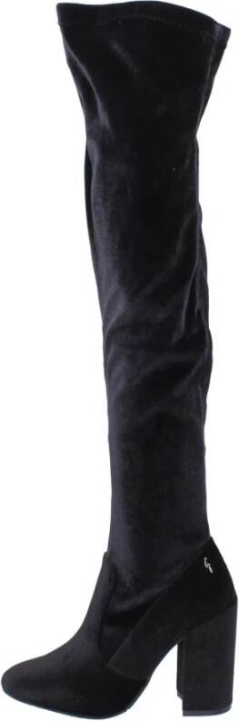 Gattinoni Velvet Dameslaarzen Stijlvolle Collectie Black Dames