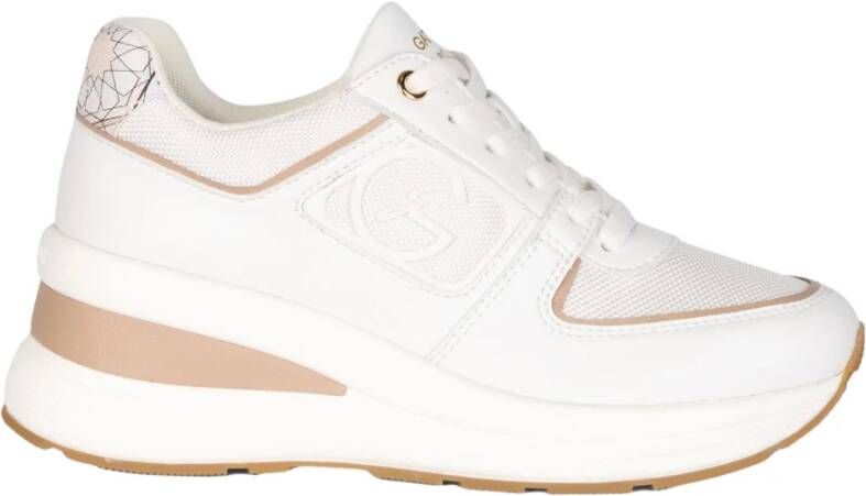 Gattinoni Witte Sneakers met Rubberen Zool