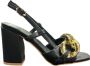 Gattinoni High Heel Sandals Zwart Dames - Thumbnail 5