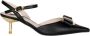 Gattinoni Zwarte sandalen met lage contrasthak - Thumbnail 1