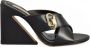 Gaudi Leren sandaal met rubberen zool Black Dames - Thumbnail 5