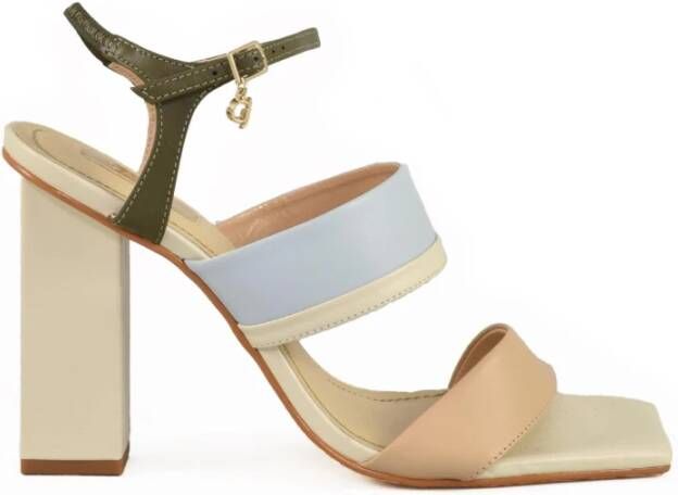 Gaudi Leren sandaal met rubberen zool Multicolor Dames